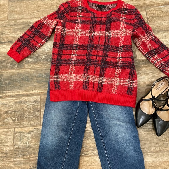 SOLD 3 for $20 Ann Taylor Plaid Wool Sweater - Picture 2 of 7